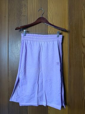 adidas Lavender Knee Length Skirt with Double Side Slits
